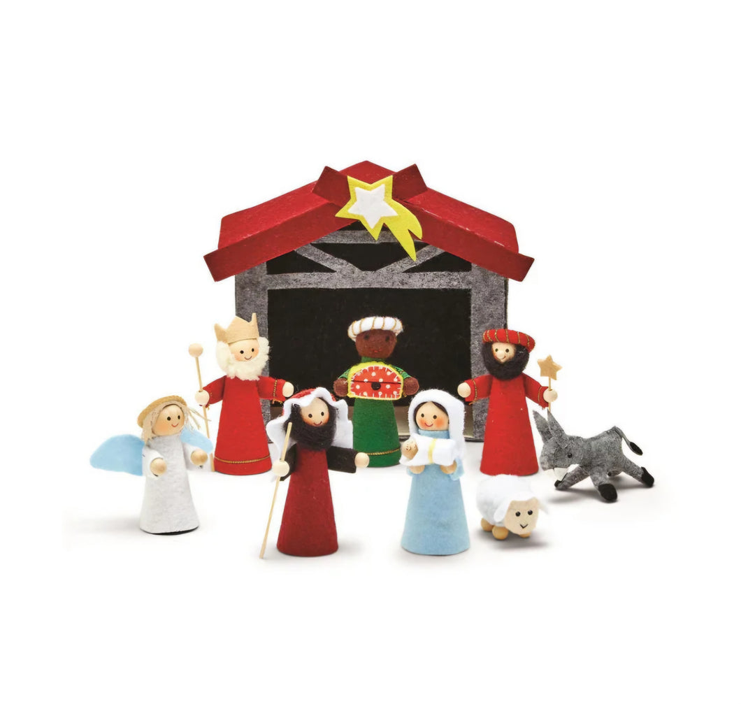 Felt Nativity Set 9pcs