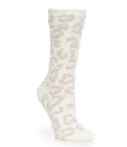 Barefoot Dreams CozyChic® Women's Barefoot In The Wild Socks Cream/Stone