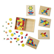 Load image into Gallery viewer, Pattern Blocks and Boards Classic Toy
