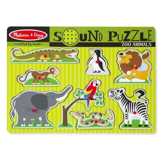 Zoo Animals Sound Puzzle -8 Pieces