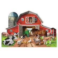 Load image into Gallery viewer, Busy Barn Yard Shaped Floor Puzzle - 32 Pieces
