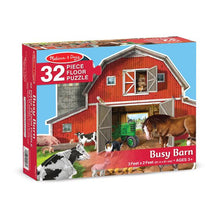 Load image into Gallery viewer, Busy Barn Yard Shaped Floor Puzzle - 32 Pieces
