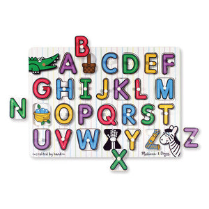 See Inside Alphabet Peg Puzzle - 26 Pieces
