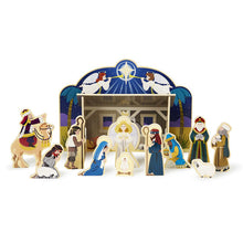 Load image into Gallery viewer, Wooden Christmas Nativity Set
