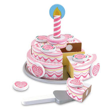 Load image into Gallery viewer, Triple-Layer Party Cake - Wooden Play Food
