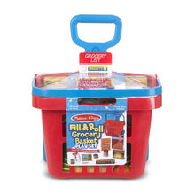 Load image into Gallery viewer, Fill &amp; Roll Grocery Basket Play Set

