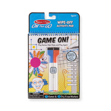 Load image into Gallery viewer, On the Go - Write-On / Wipe-Off Activity Games Pad
