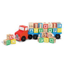 Load image into Gallery viewer, Alphabet Blocks Wooden Truck
