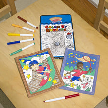 Load image into Gallery viewer, On the Go Color by Numbers Kids&#39; Design Boards With 6 Markers - Playtime, Construction, Sports

