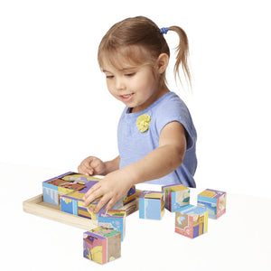 Disney Princess Wooden Cube Puzzle