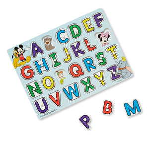 Disney Classics Wooden Alphabet Peg Puzzle