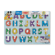 Load image into Gallery viewer, Disney Classics Wooden Alphabet Peg Puzzle
