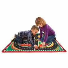 Load image into Gallery viewer, Round the Speedway Race Track Rug &amp; Car Set
