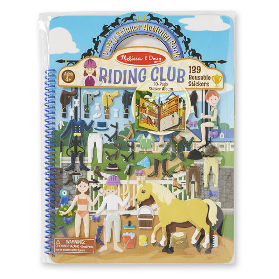 Puffy Sticker Activity Book - Riding Club