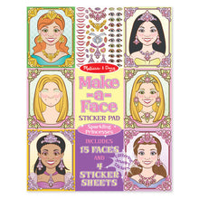 Load image into Gallery viewer, Make-a-Face Sticker Pad - Sparkling Princesses
