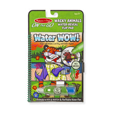 Load image into Gallery viewer, Water Wow! - Wacky Animals Water Reveal Flip Pad - On the Go Travel Activity

