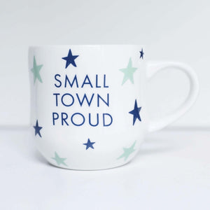 Ceramic Mug Hourglass Small Town Proud