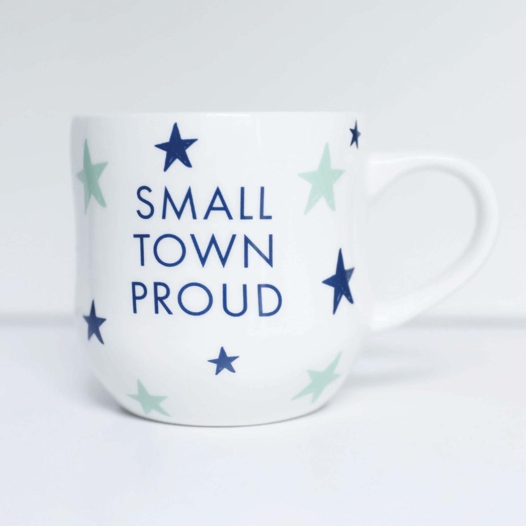 Ceramic Mug Hourglass Small Town Proud