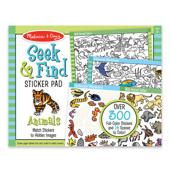 Seek & Find Sticker Pad- Animals