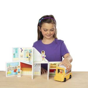 Magnetivity Magnetic Building Play Set - School