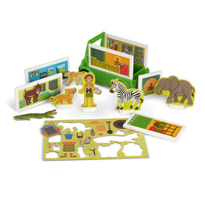 Magnetivity Magnetic Building Play Set - Safari Rescue Truck