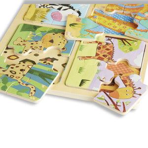 Natural Play Wooden Puzzle: Animal Patterns