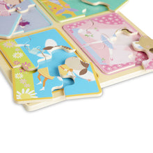 Load image into Gallery viewer, Natural Play Wooden Puzzle: Little Princesses
