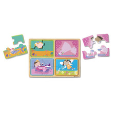 Load image into Gallery viewer, Natural Play Wooden Puzzle: Little Princesses

