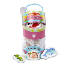 Load image into Gallery viewer, Tub Stickables - Mermaids Soft Shapes Bath Toy
