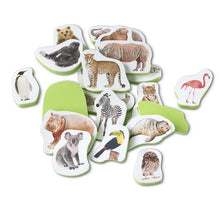 Load image into Gallery viewer, Tub Stickables - Wild Animals Soft Shapes Bath Toy
