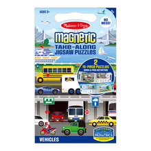 Load image into Gallery viewer, Take Along Magnetic Jigsaw Puzzles - Vehicles
