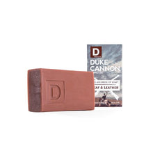Load image into Gallery viewer, Duke Cannon Leaf &amp; Leather Brick of Soap
