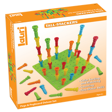 Load image into Gallery viewer, Lauri Deluxe Tall-Stackers™ Pegs &amp; Pegboard Set
