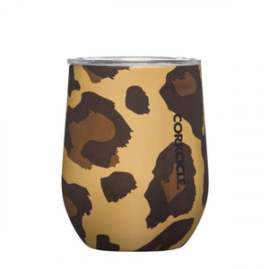 Corkcicle Stemless-12oz Luxe Leopard