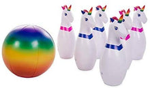 Load image into Gallery viewer, Giant Inflatable Unicorn Bowling
