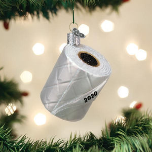 Old World Toilet Paper Ornament
