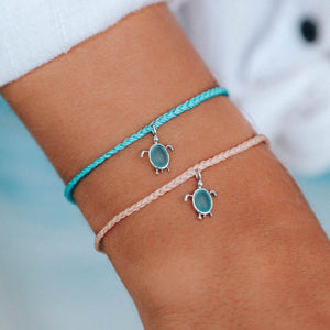 Sea Turtle Silver Blush O/S Bracelet