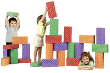 Load image into Gallery viewer, Smart Monkey Toys 24 Piece Rainbow Block Set
