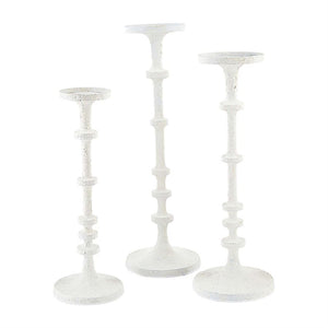 White Candlesticks - 19 Inches