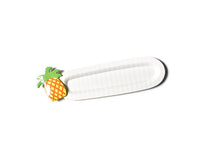 Load image into Gallery viewer, Mini Skinny 17 Oval Entertaining Tray-White Stripe
