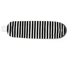 Load image into Gallery viewer, Mini Skinny 17 Oval Entertaining Tray-Black Stripe
