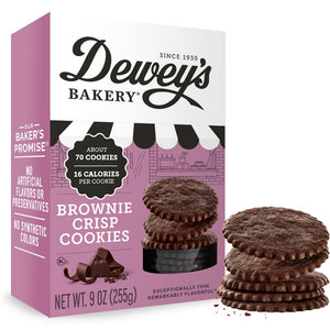 Dewey's Brownie Crisp  Cookies Boxed 9oz