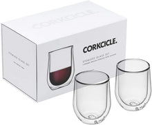 Load image into Gallery viewer, Corkcicle Glass Stemless Double Pack Clear
