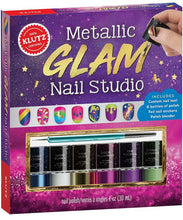 Load image into Gallery viewer, Klutz: Metallic Glam Nail Studio
