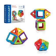 Load image into Gallery viewer, GeoSmart Solar Spinner 23-Piece GeoMagnetic STEM Building Set with Spinner
