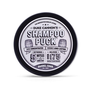 Duke Cannon Shampoo Puck Barrel Char