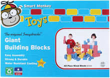 Load image into Gallery viewer, Smart Monkey Toys 40 Piece Giant Building  Blocks Set
