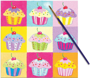 Paint by Number Cupcake Pop-Art
