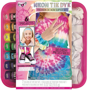 Neon Tie Dye Fashion Design Super Set
