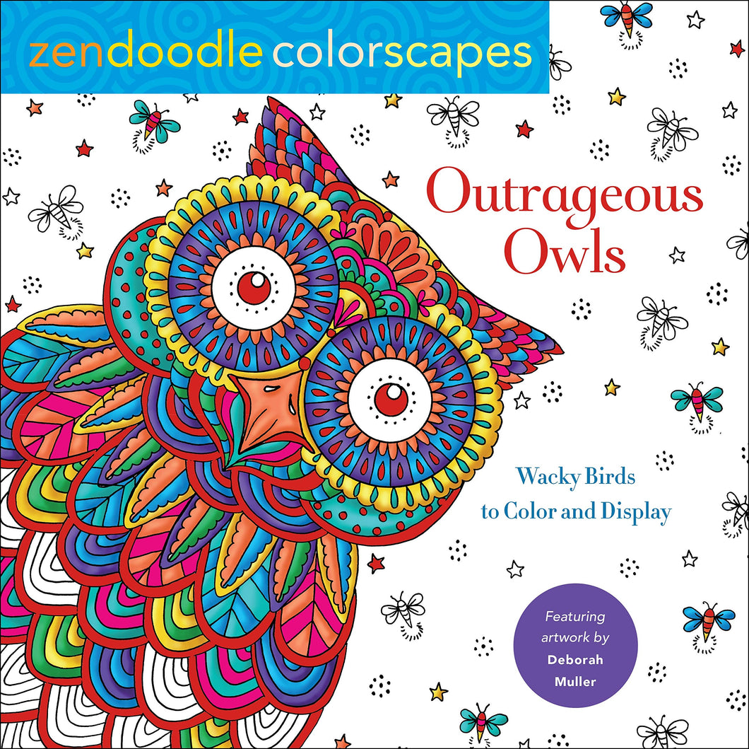 Zendoodle Colorscapes: Outrageous Owls